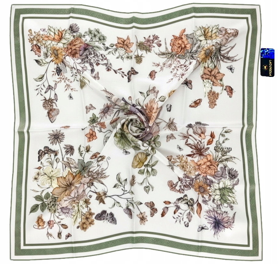 Hedvábný Šátek 100% Hedvábí Přírodní Morušový Prémiová Kvalita+