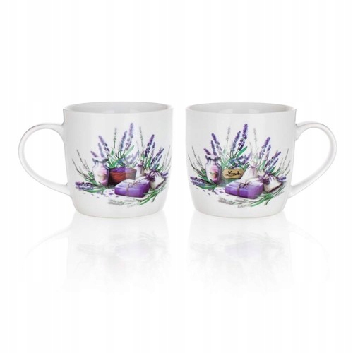 

Zestaw 2 kubki ceramiczne Lawenda 2x360ml kubek