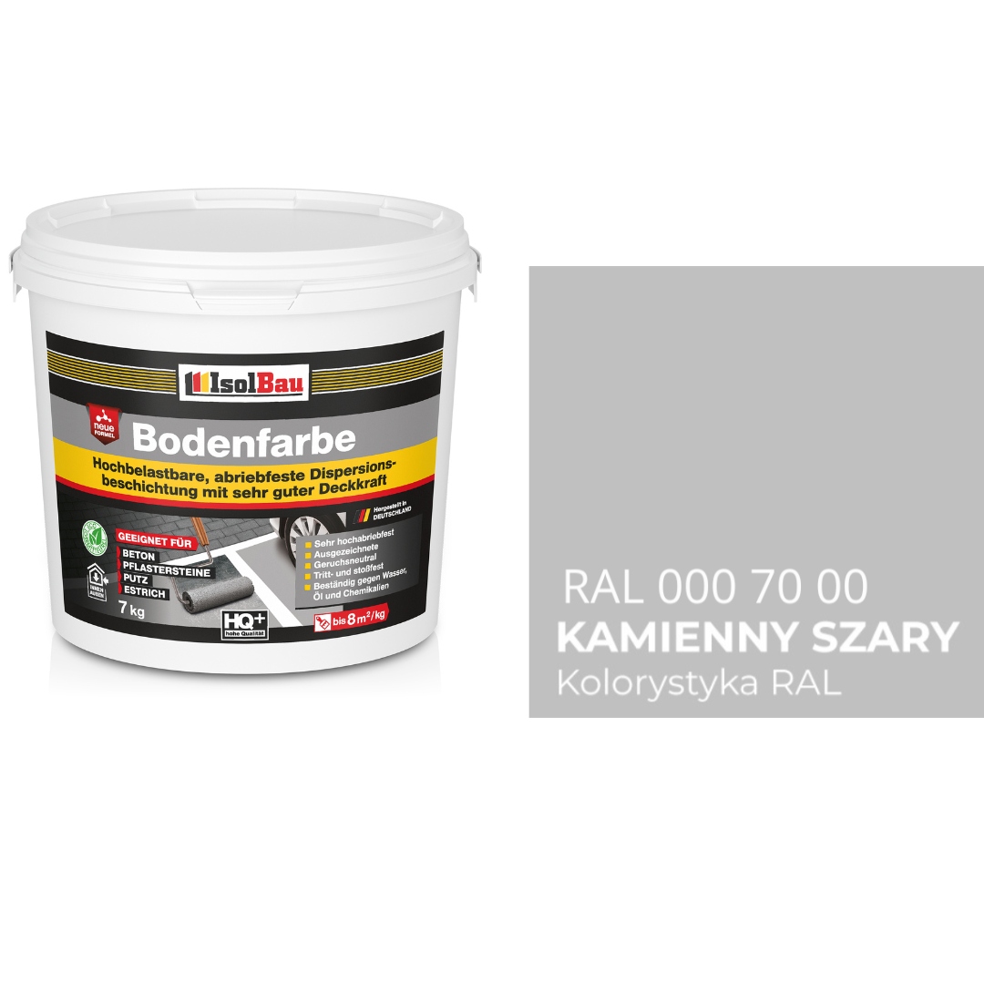 Farba do betonu kostki drewna metalu uniwersalna Bodenfarbe Steingrau 7KG