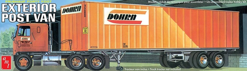 Model Plastikowy - Naczepa 1:25 40' Fruehauf Exterior Post Trailer Dohrn -