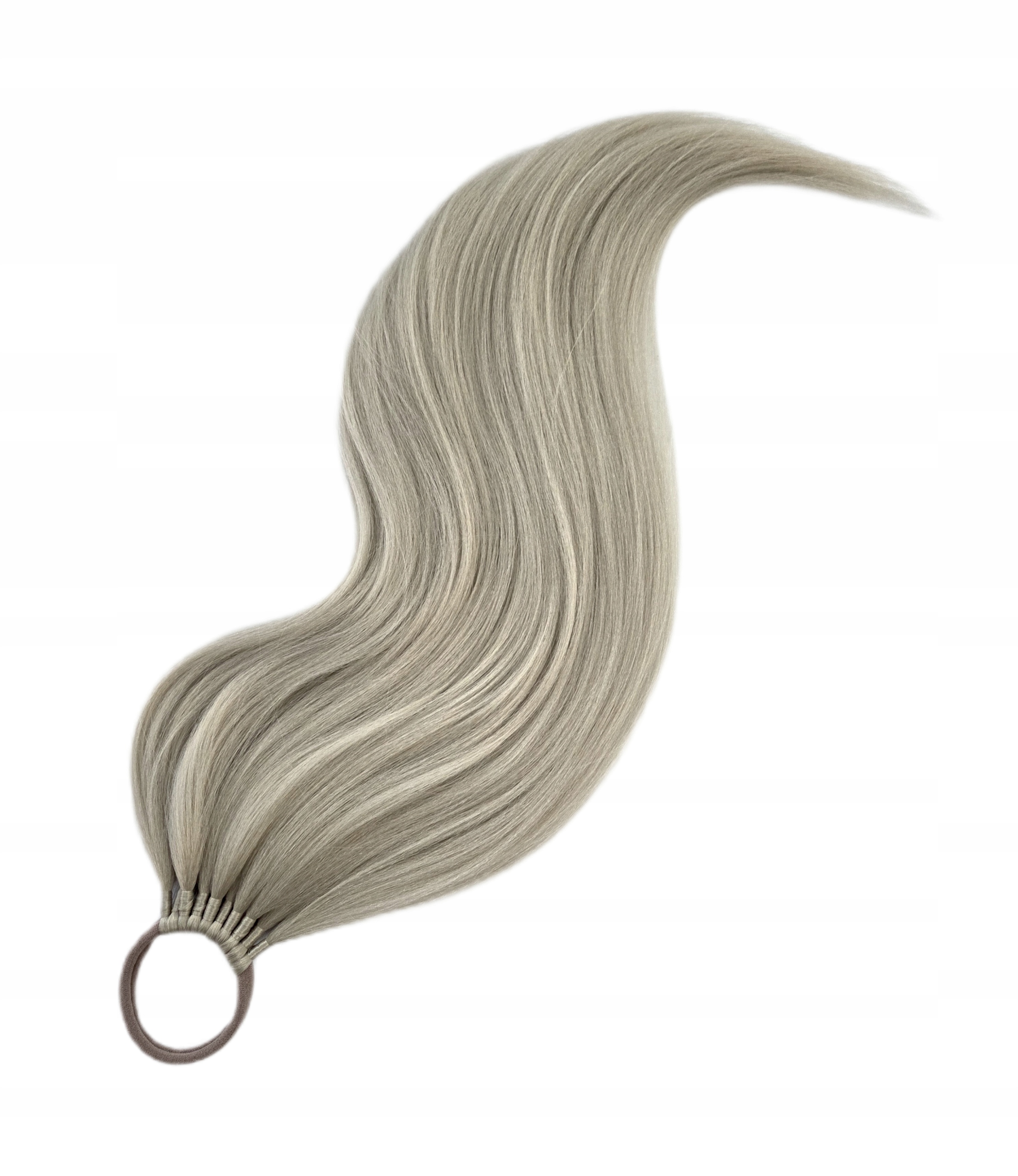 Připínací poník na gumičce, Příčesek, slaměný blond, Slaměná Blondýnka, 50 cm