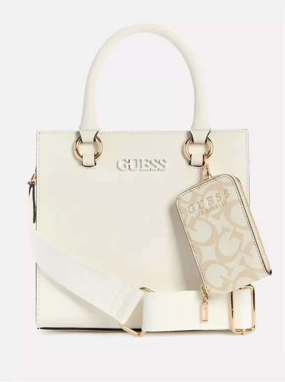 Guess dámská kabelka,crossbody Zinnia mléčná
