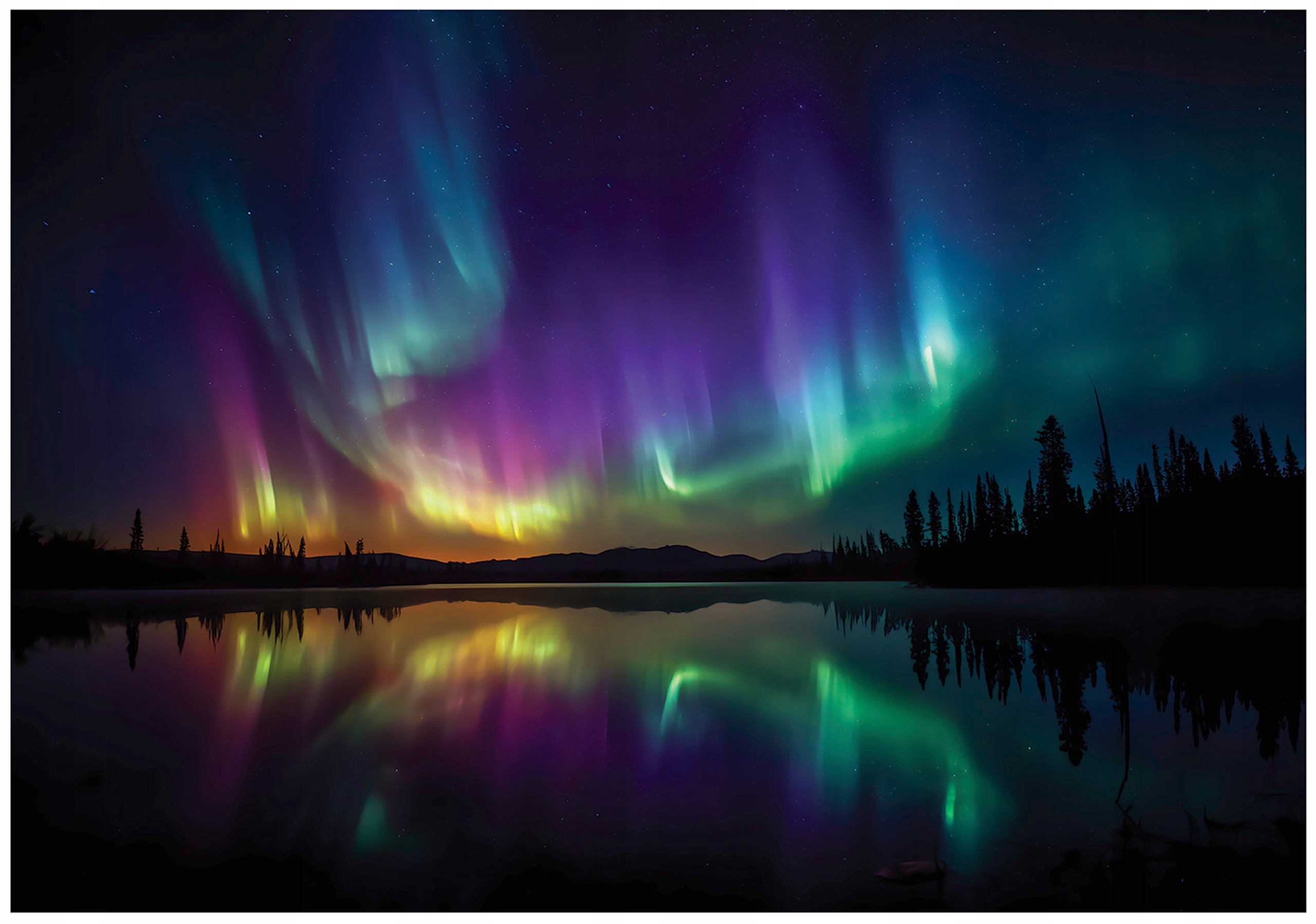 Fototapeta Zorza Polárna Príroda Spálňa Obývacia Izba Tapeta Flizelina 400x280