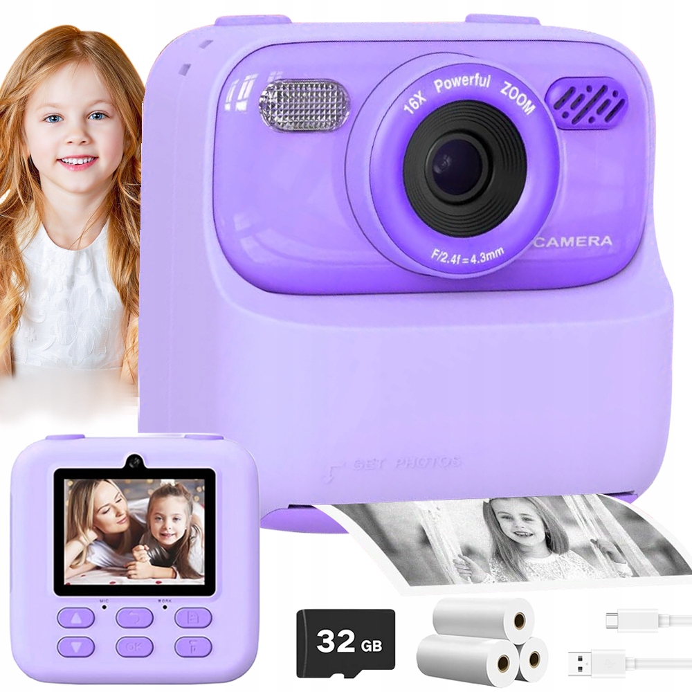 Digitální Instantní Fotoaparát Pro Děti 1080P S Režimem Selfie