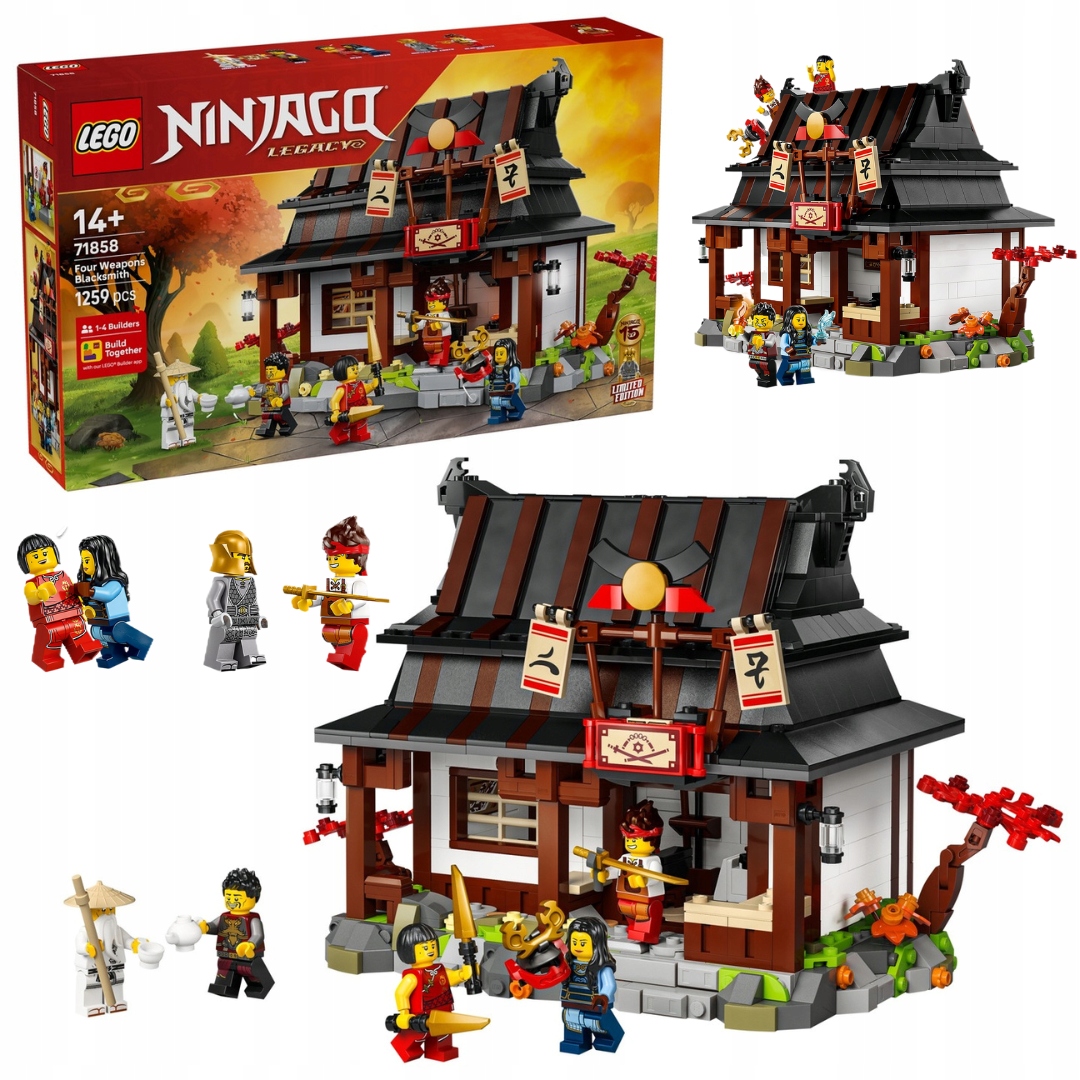 Lego 71858 Ninjago Kovárna Čtyři zbraně 15. výročí Dárková sada