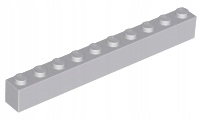 

Lego 6111 Klocek 1x10 szary jasny Nowy (4g)