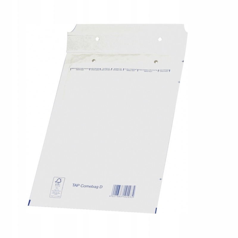 

Koperty D14 180x265mm/200x275mm białe bąbelkowe