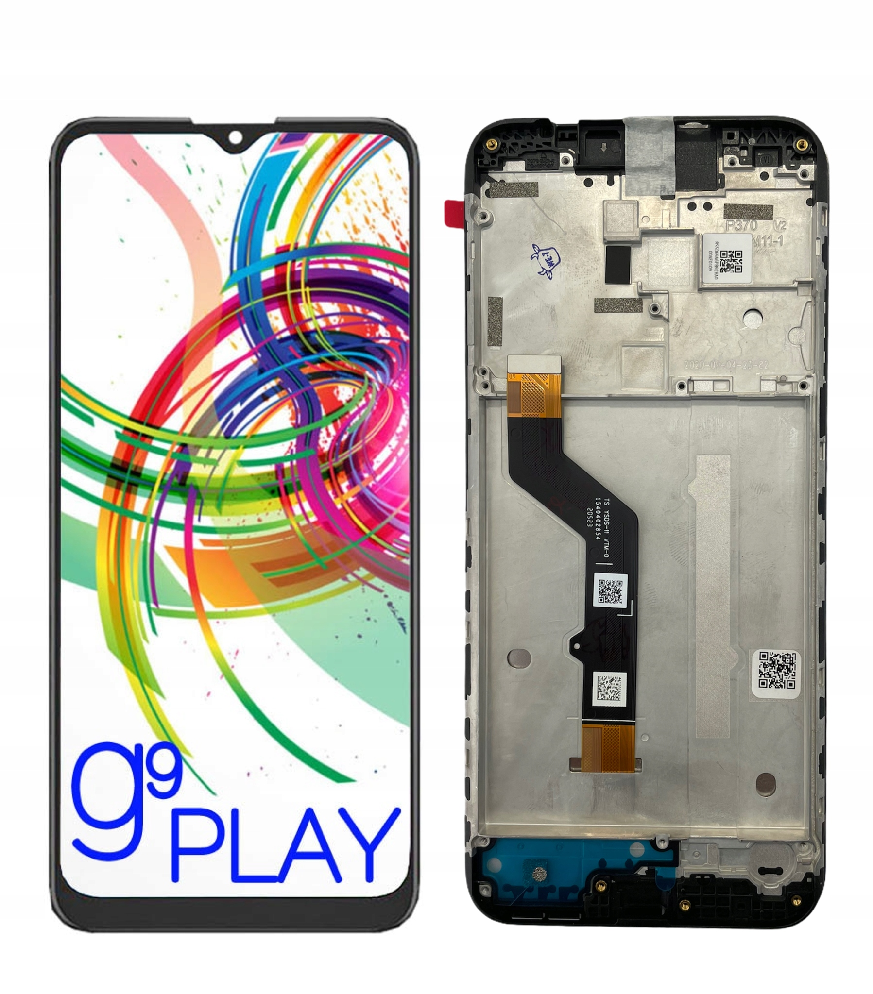 WYŚWIETLACZ EKRAN LCD DO MOTOROLA G9 PLAY RAMKA