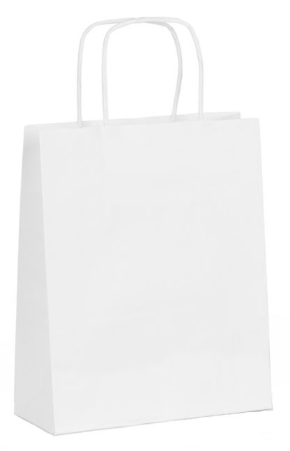 

Torba papierowa biała, 18 x 8 x 22,5 cm, 20 szt.