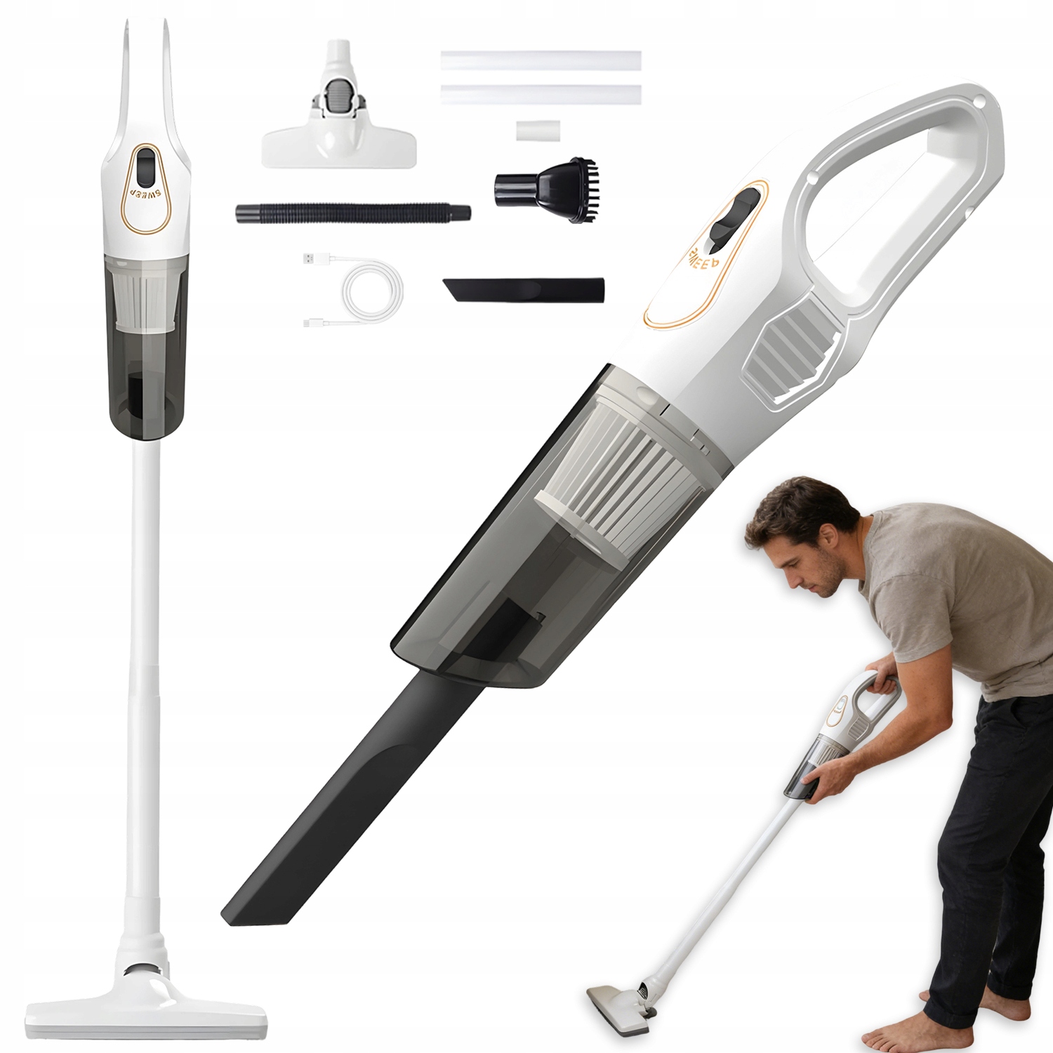 Bezprzewodowy Odkurzacz, Lekki Pionowy I Ręczny, Odkurzacz Akumulatorowy