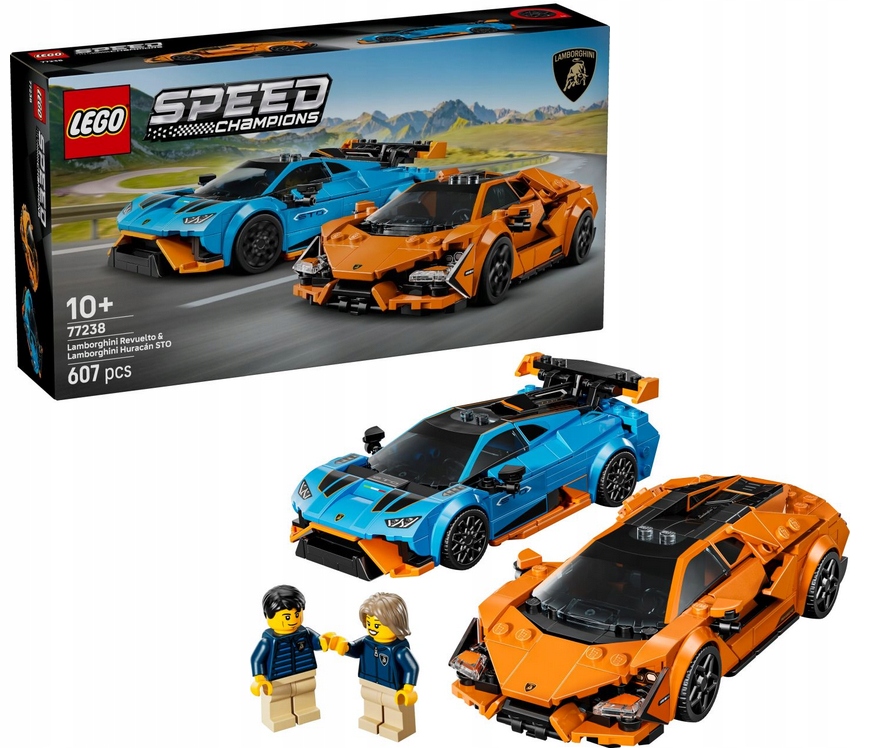 Lego) Speed Champions 77238 Lamborghini Revuelto a Huracan Sto