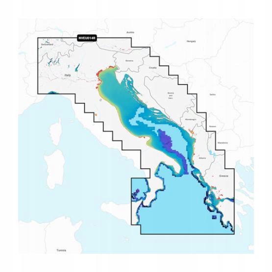 Garmin Navionics Vision+ Adriatyk Chorwacja Włochy NVEU014R Karta Mapa