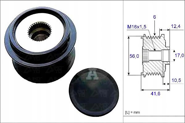 Ina Spojka Alternátoru Audi A1 1.8 Tfsi (8X1. 8XK