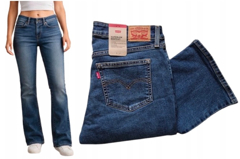 Levi's Superlow Bootcut dámské džíny s flare zvony W30 L34 40/L
