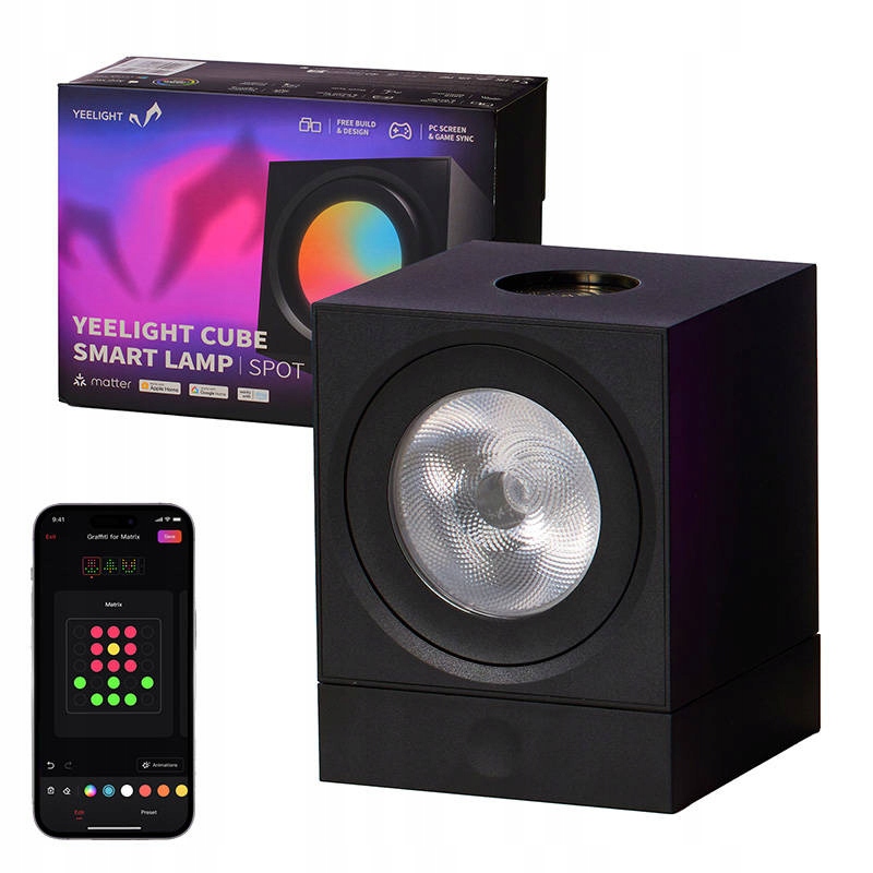 Světelný panel Yeelight Smart Cube Light Spot s podstavcem
