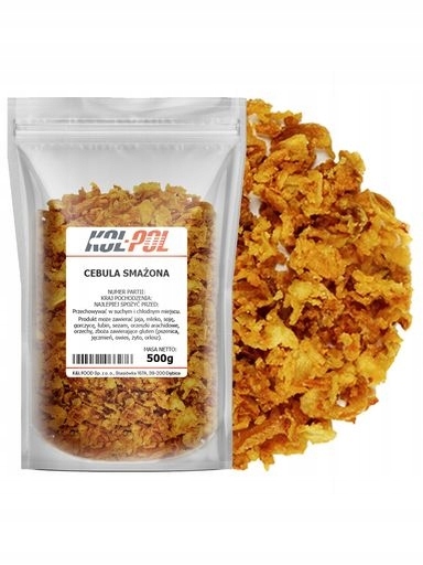 Levně 2 x Cibule Smažená 500g Cibulka pražená, křupavá, vysoká kvalita Kol Pol