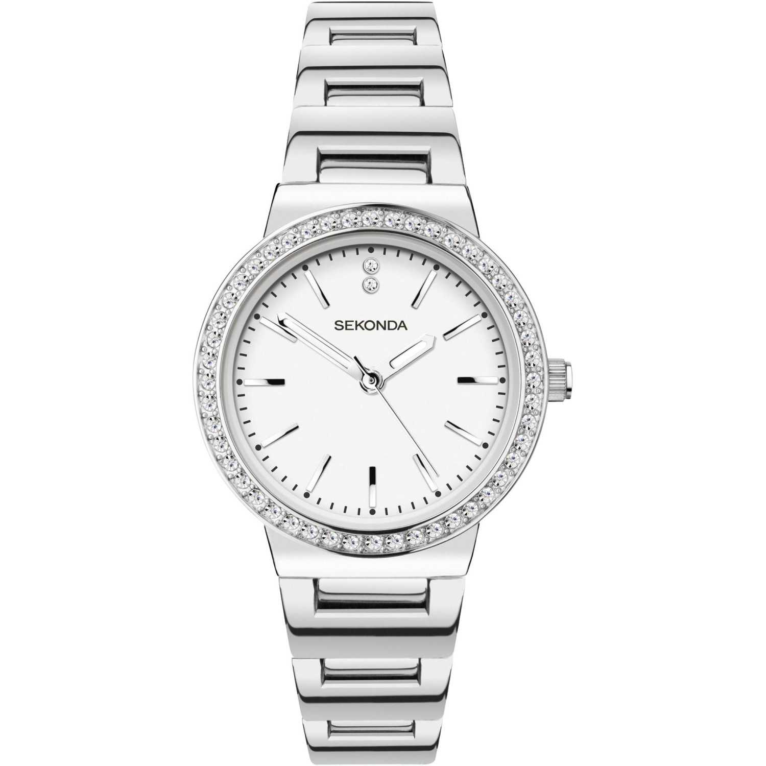 Dámské hodinky Sekonda 40077 Zirkony stříbrné