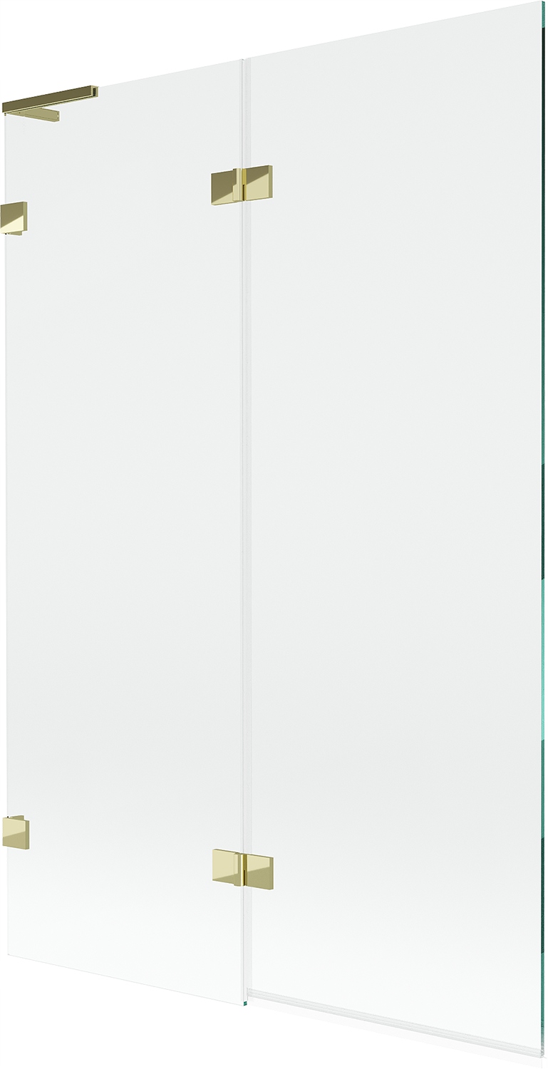 Mexen Lunar L vanová zástěna 2-křídlá levá 120 x 150 cm, transparentní, zla