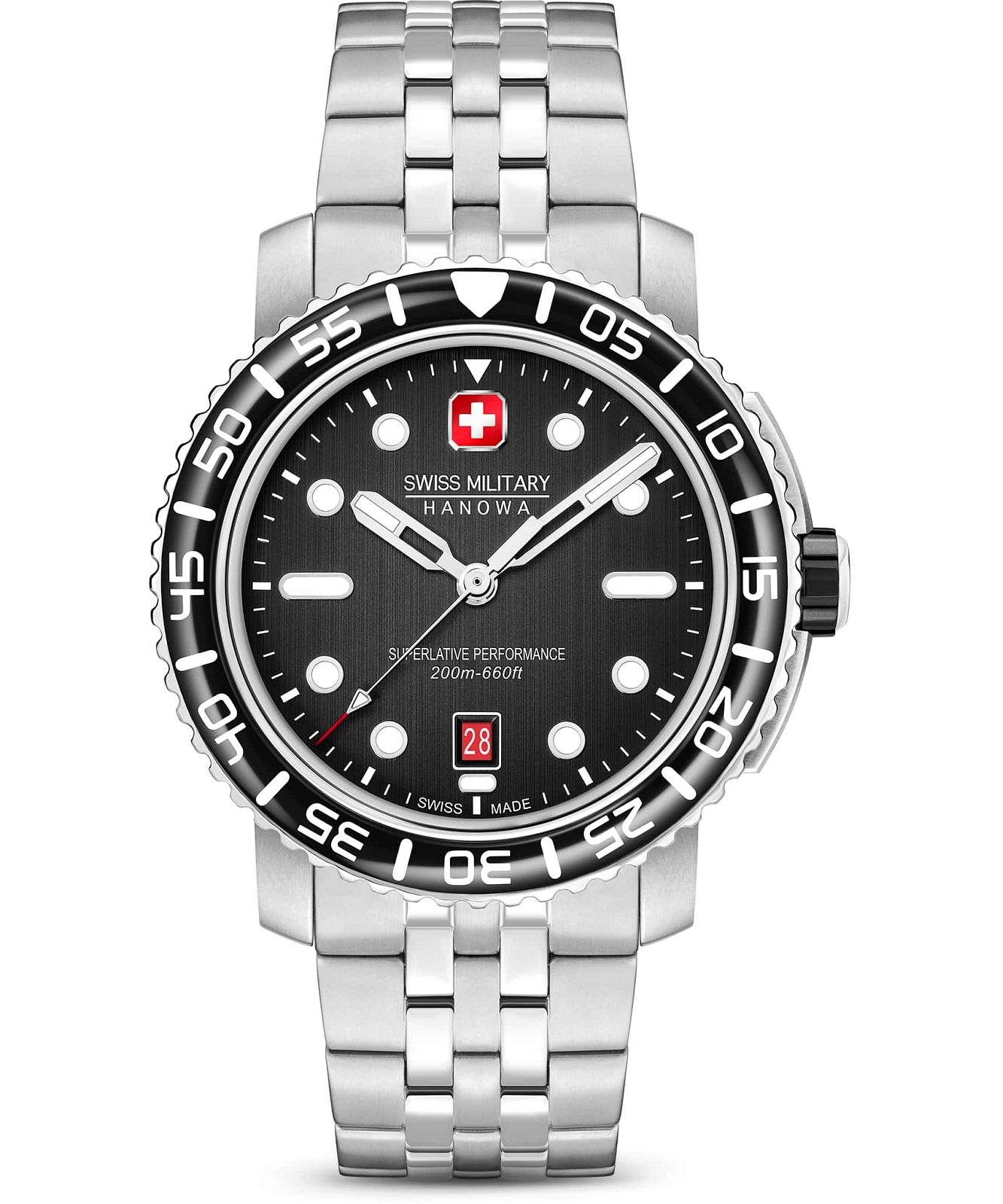Pánské hodinky Swiss Military Hanowa Black Marlin