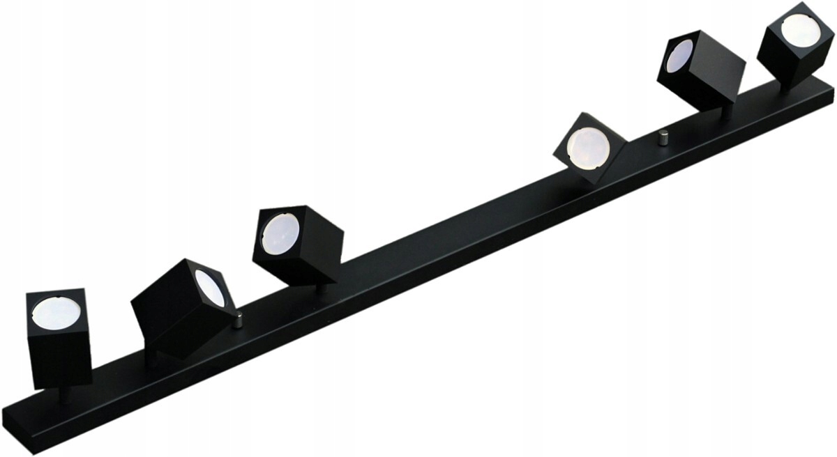 Nosník s reflektormi s nastaviteľným uhlom svietenia Quantus VI čierny