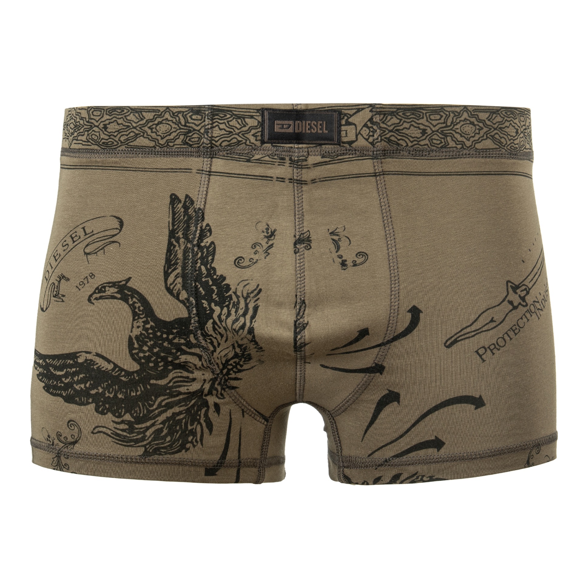 Pánské boxerky/slipy Diesel XL Hunter/green