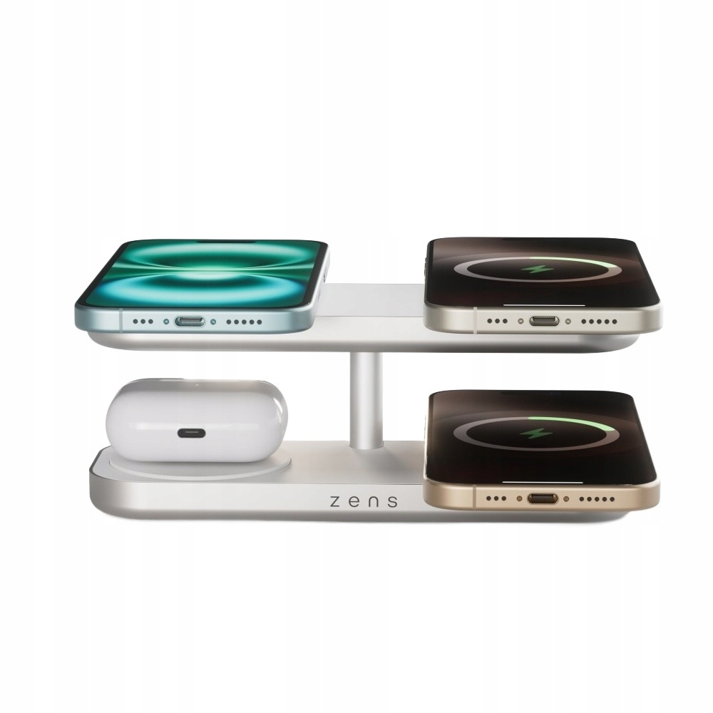 Zens Quattro Wireless Charger Pro 4 White