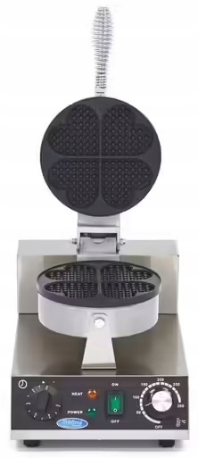 Gofrownica gastronomiczna w kształcie serca 1000W Maxima DELUXE 09365100