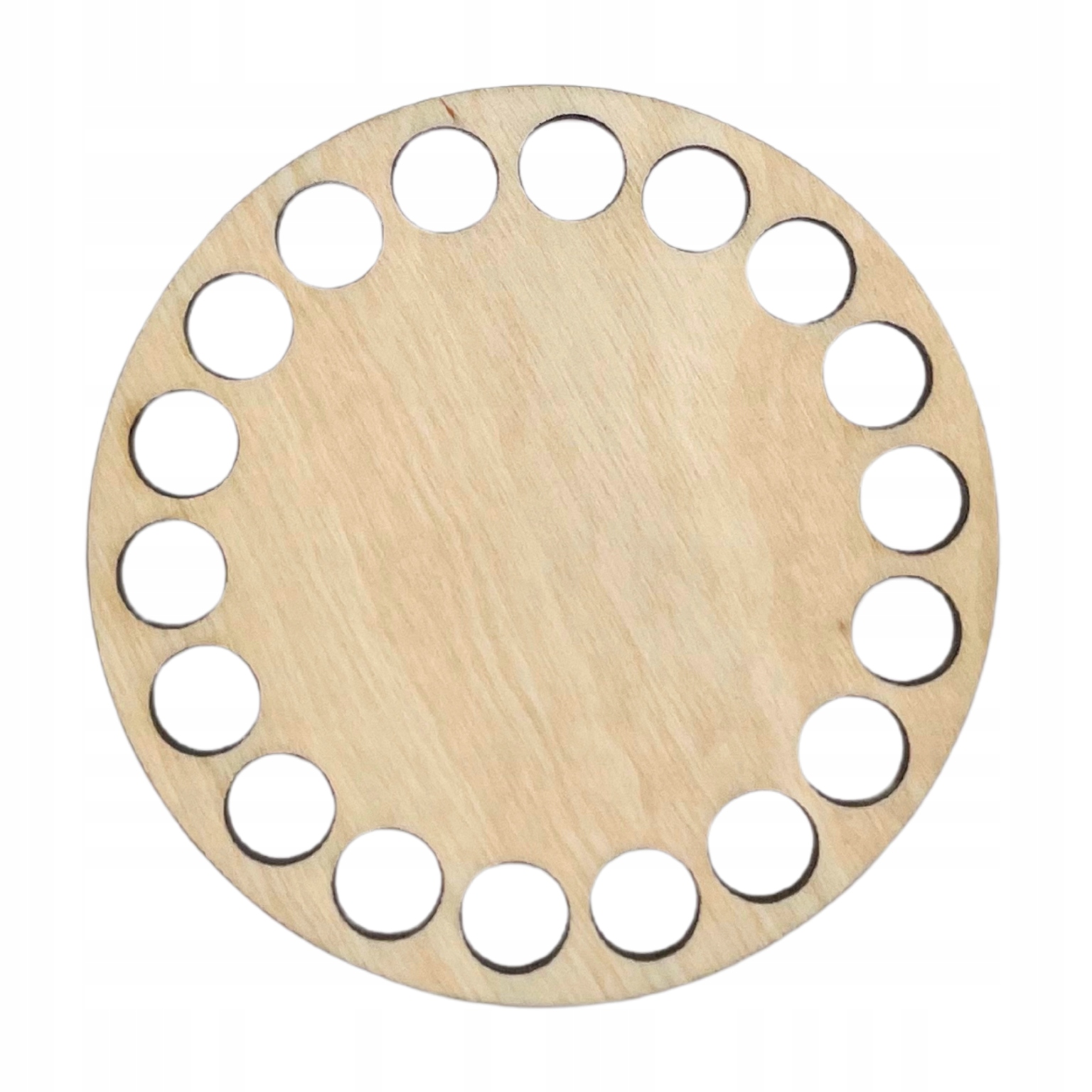 Baza do Koszyka Dno Spód Okrąg ze sklejki 8cm EKO do sznurka bawełnianego