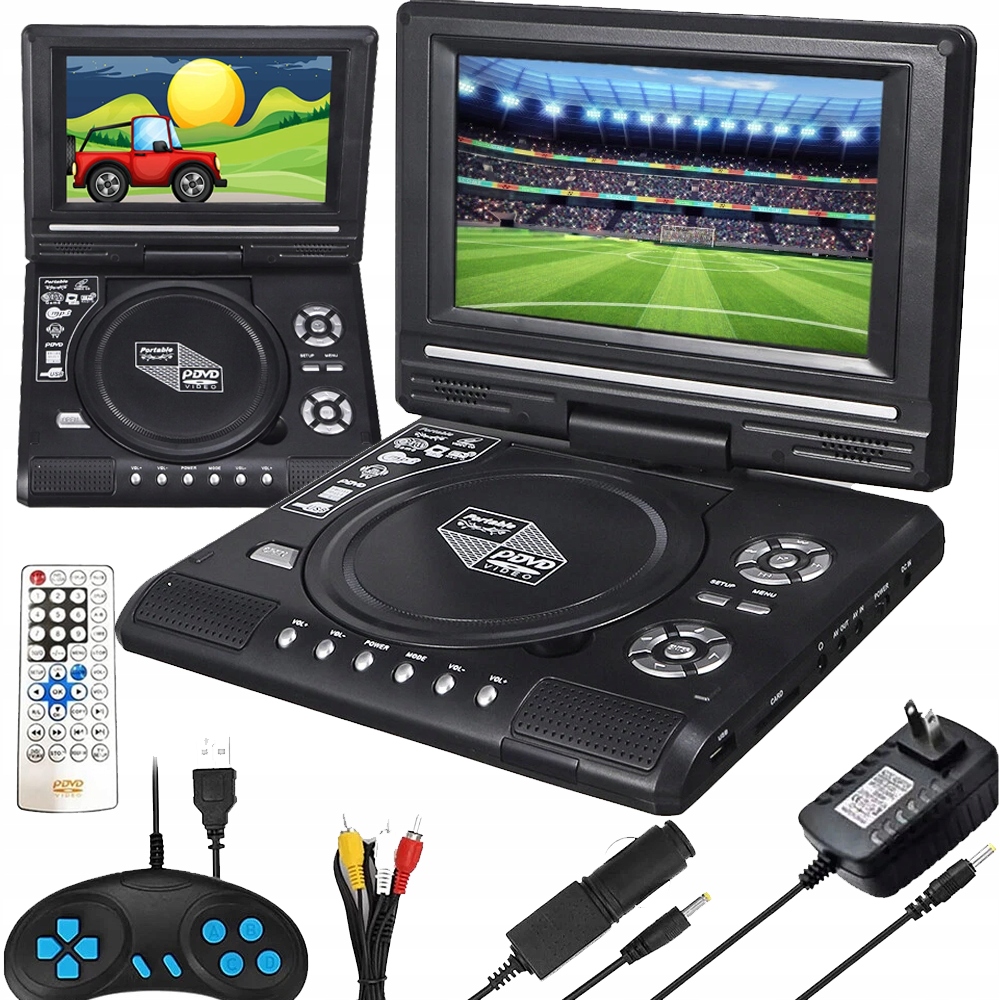 Přenosný DVD Přehrávač Do Auta 7.8" S Funkcí Televize/fm/usb/game, Vyměnitelný