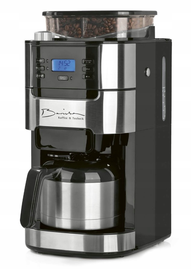 EKSPRES DO KAWY PRZELEWOWY Z MŁYNKIEM BARISTA DZBANEK TERMOS METALOWY