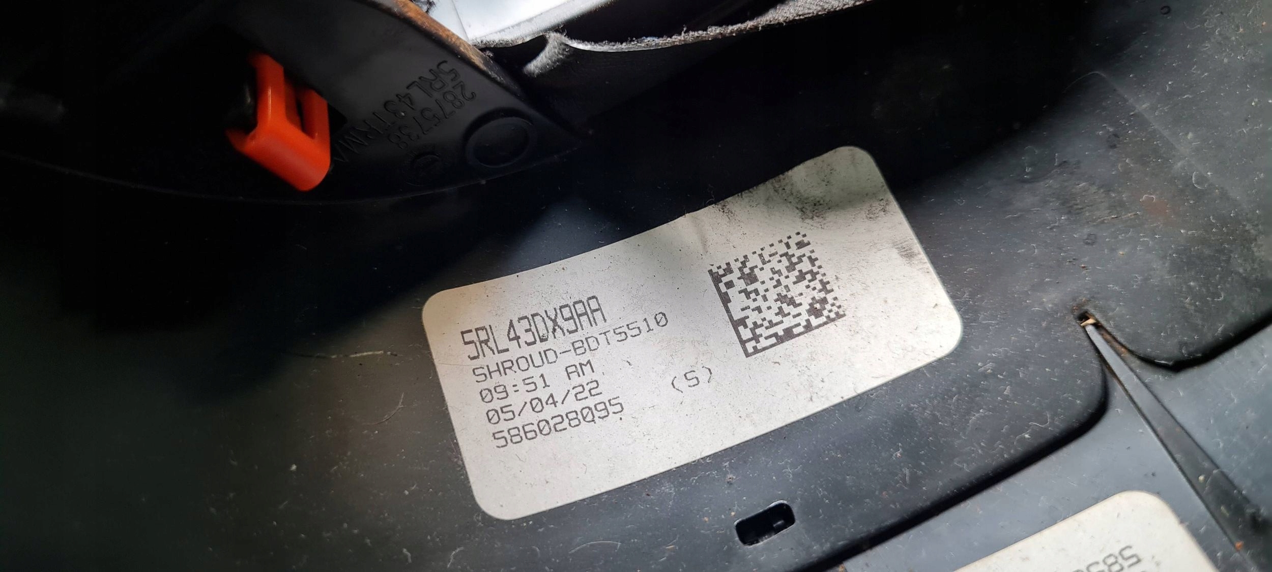 Chrysler Pacifica 2022 cover cap steering wheel steering wheel 5RL43DX9AA