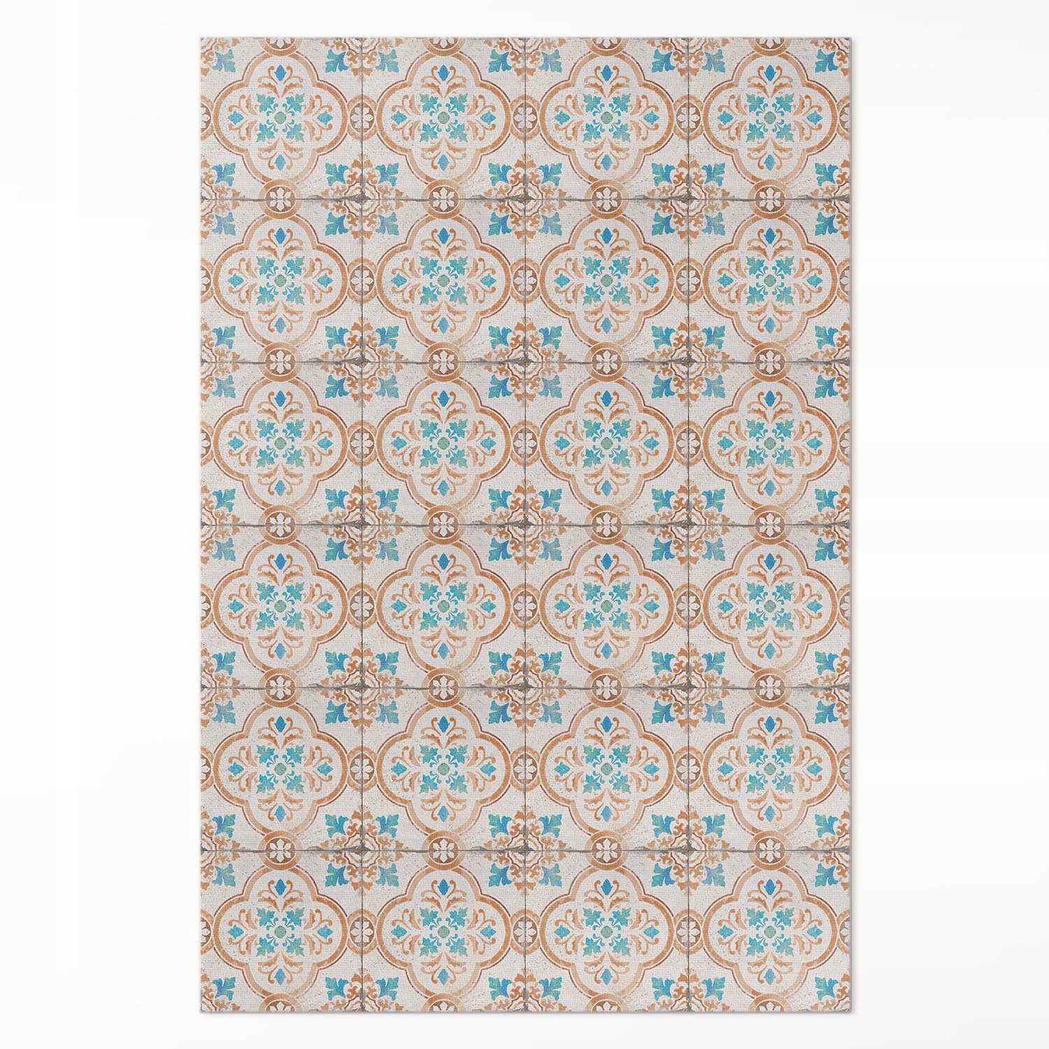 Vinylový Koberec s grafikou Starožitný design krásná mozaika XXL 150 x 225 cm