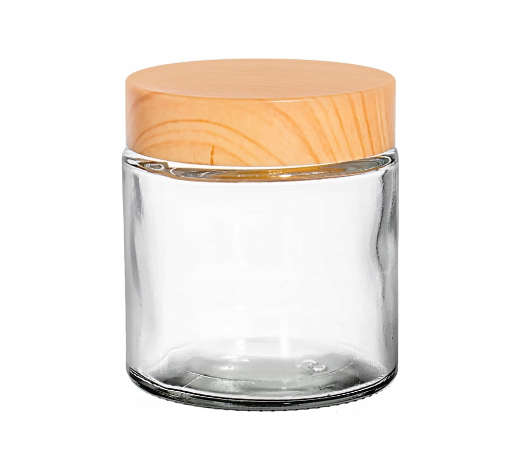 

Słoik szklany bezbarwny 120ml z nakrętką bambusową
