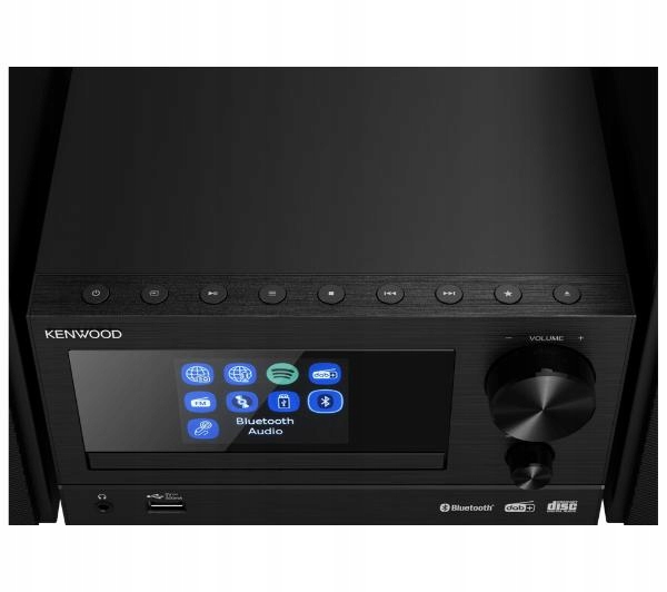 Wieża Kenwood M-7000S-B WIFI DAB+ Spotify Bluetooth FM CD MP3 USB 2 x 30 W Marka Kenwood