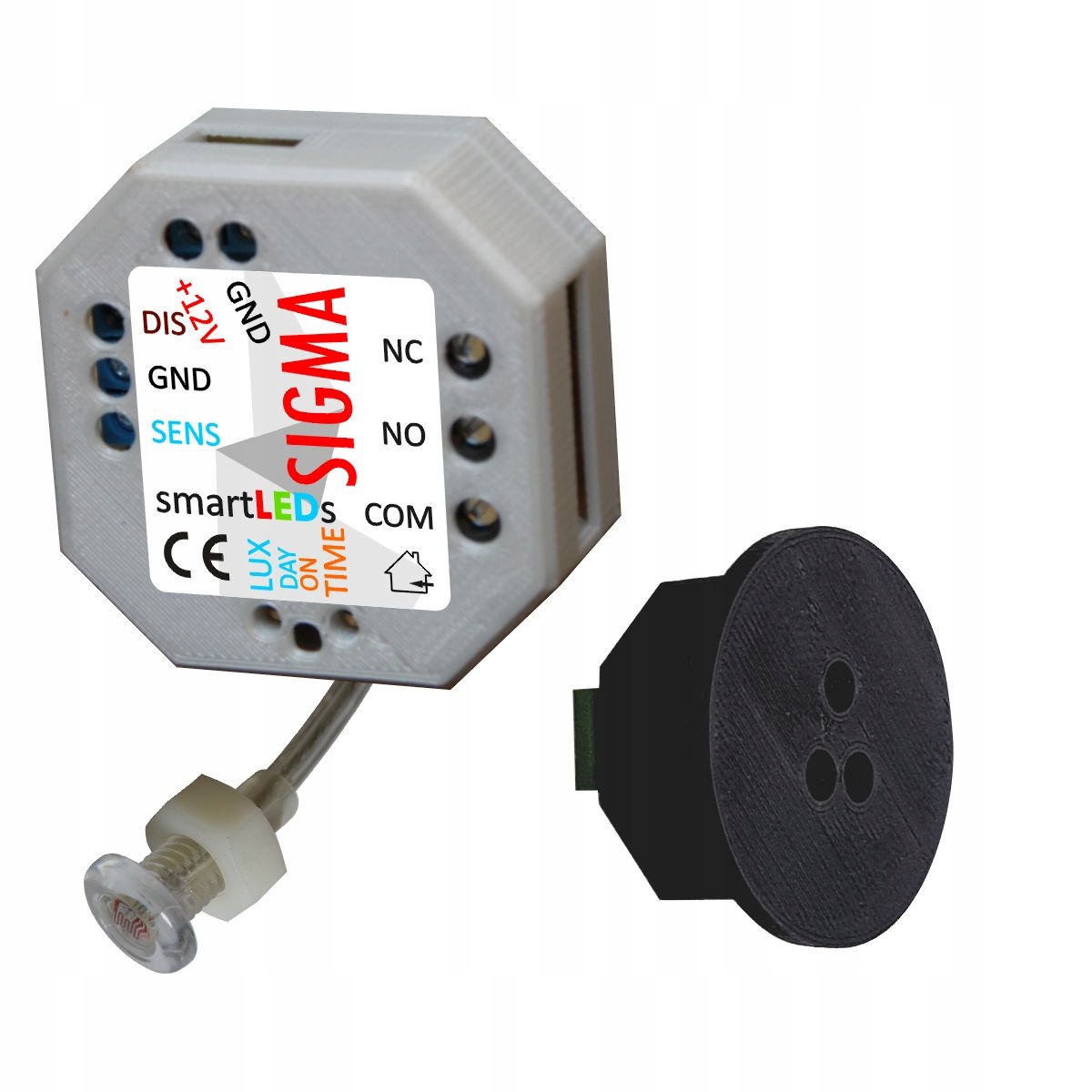 Czujnik ruchu optyczny dyfuzyjny schodowy 12VDC 30-100cm smartLEDs ALFA Typ Podtynkowy