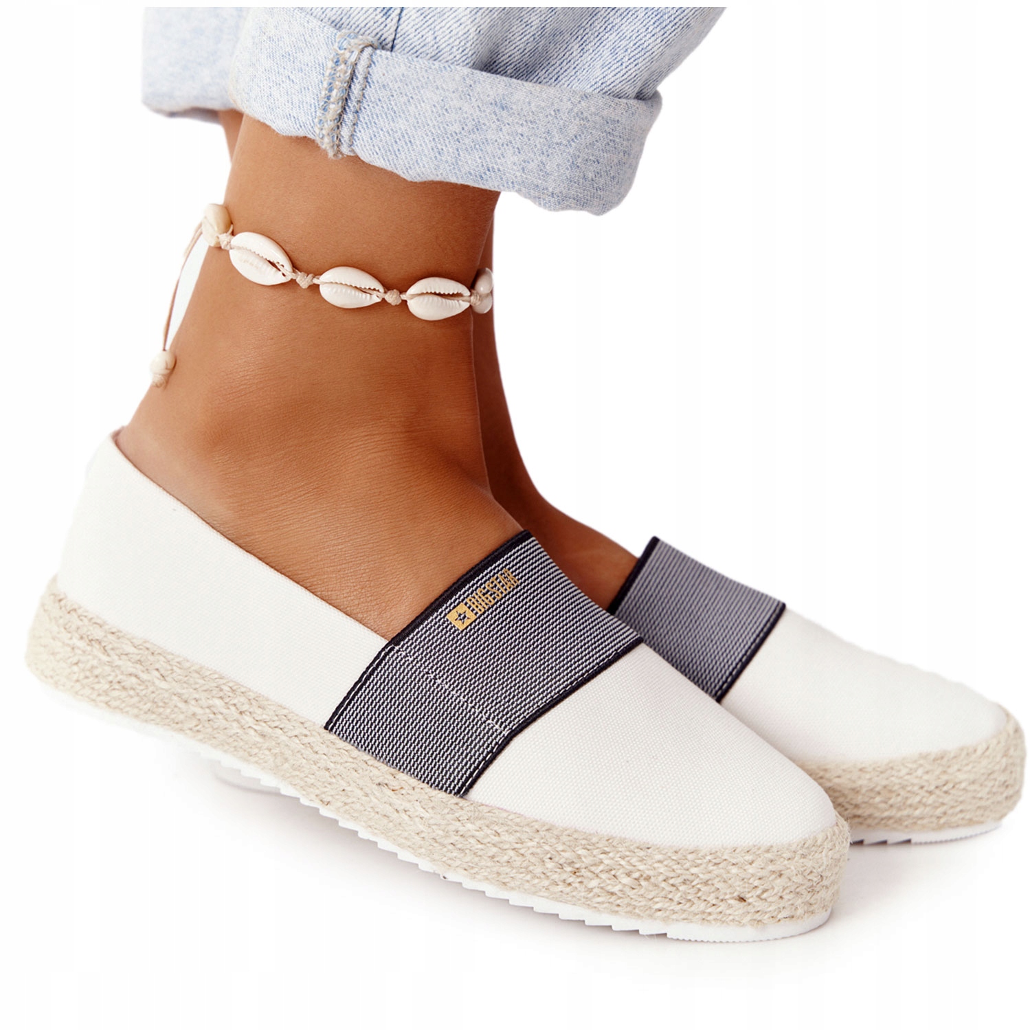 

Espadryle Big Star Plecionka HH274480 Białe 39