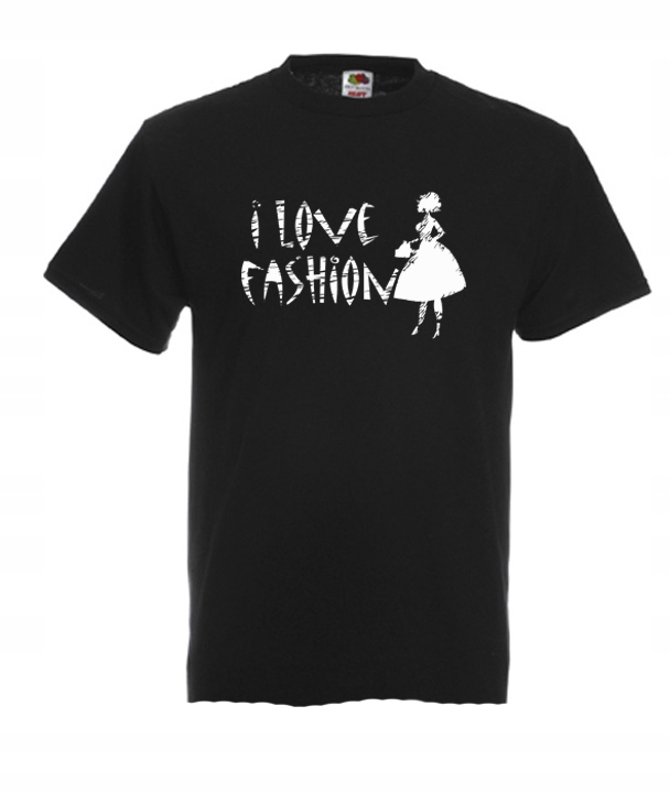 

S Koszulka Męska Fashion I Love Kocham Mode