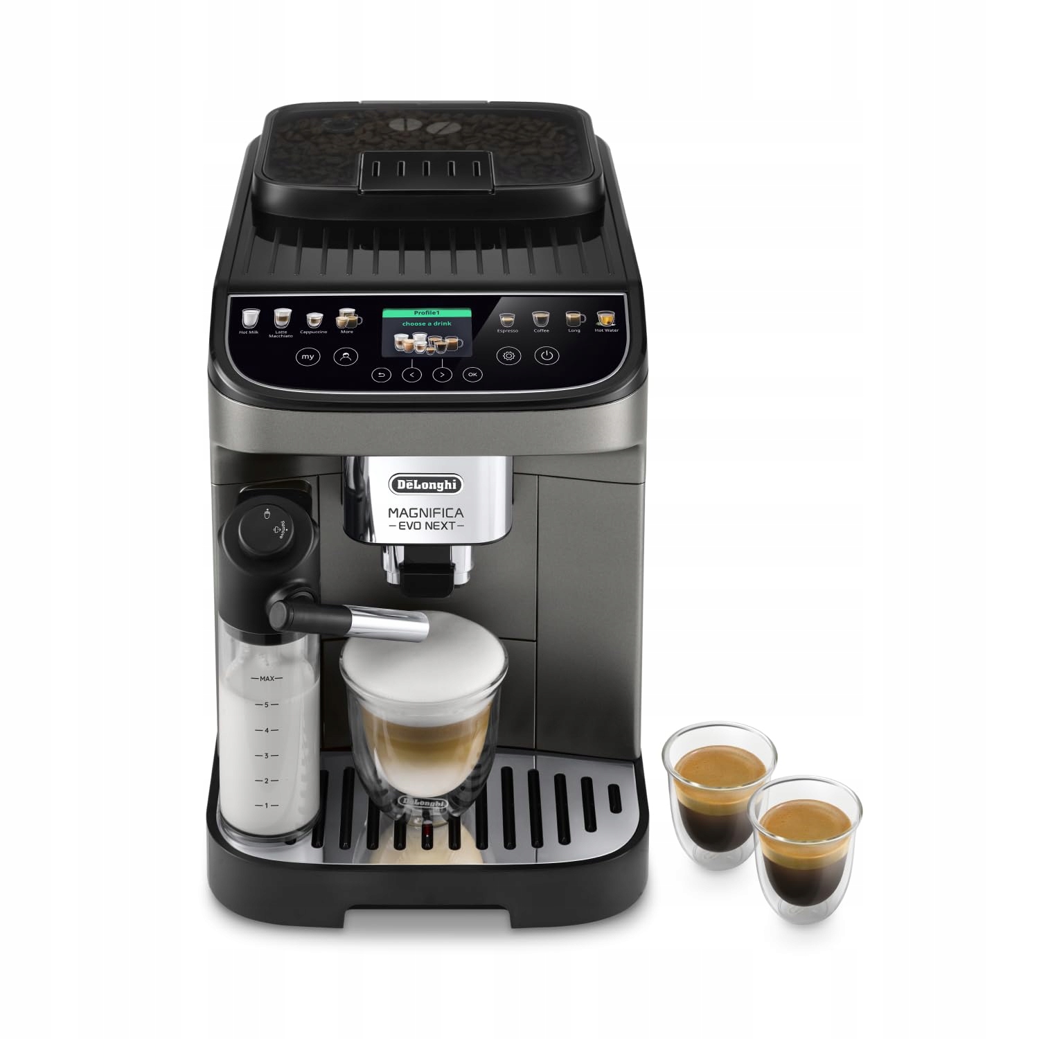 De'Longhi Kávovar Magnifica Evo Next plně automatický kávovar titan