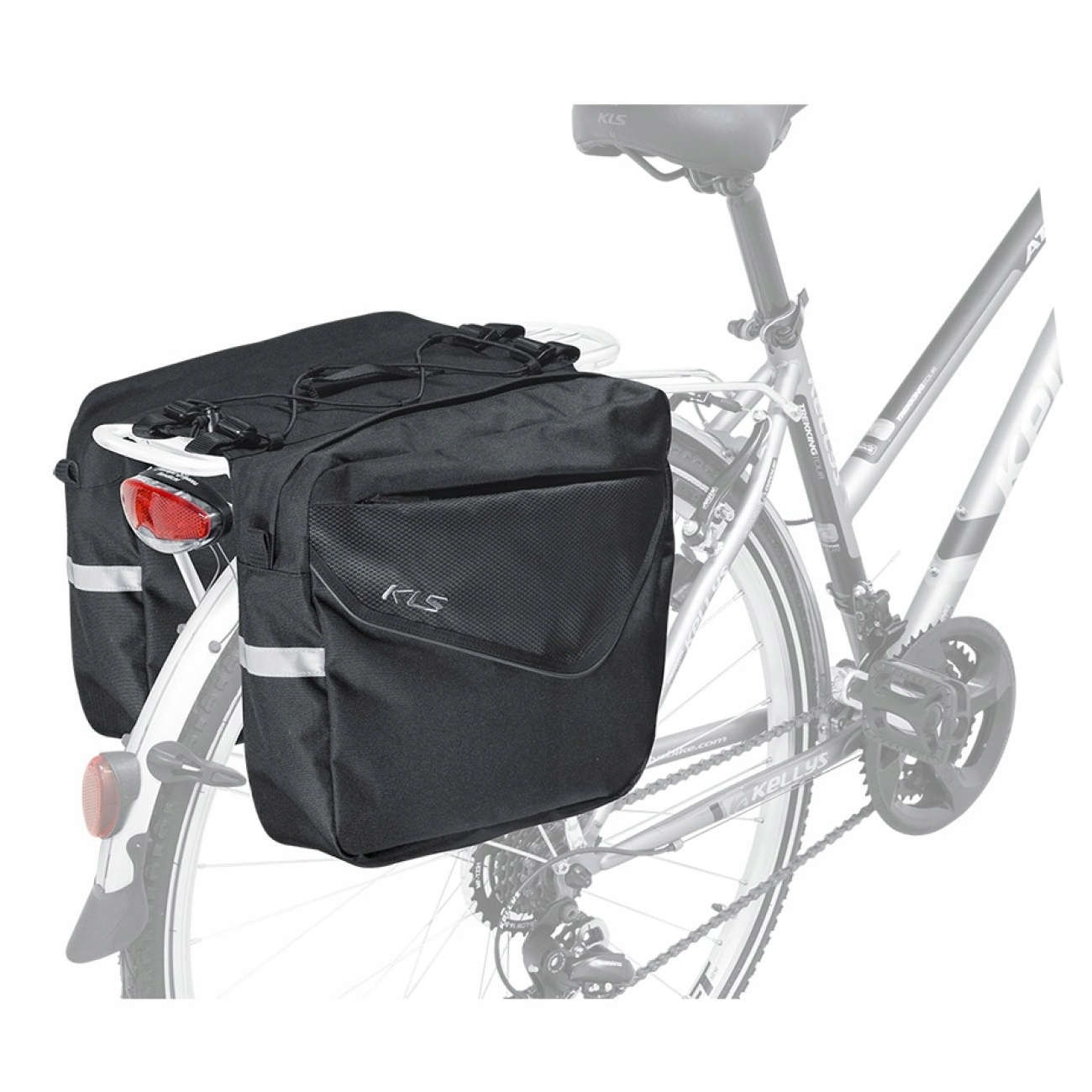 Torba Rowerowa Kellys Adventure Sakwa na Bagażnik 20L Czarna na Rower