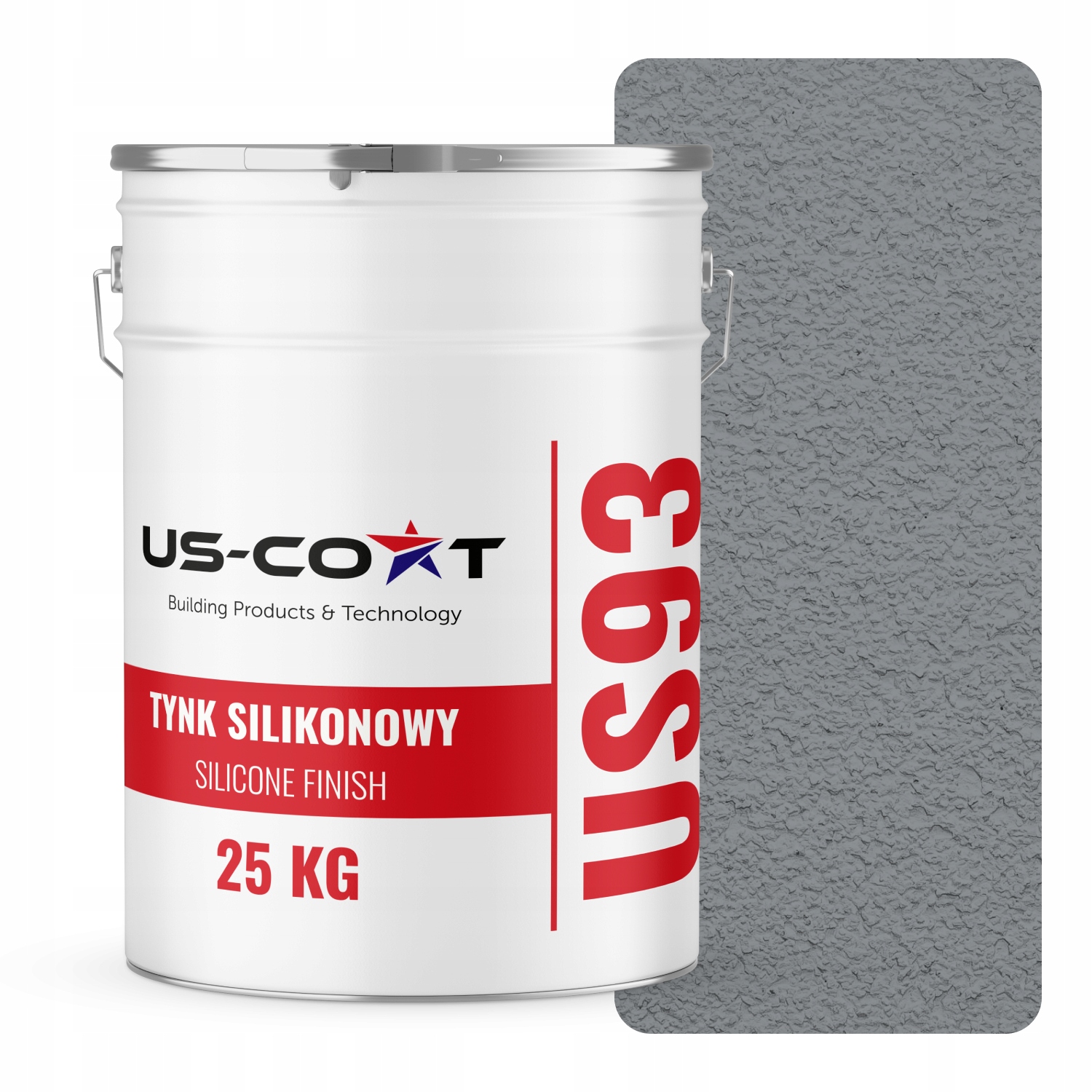 Silikónová Fasádna Omietka Sivá RAL7045 25KG Baranek Granulácia 1.5 mm