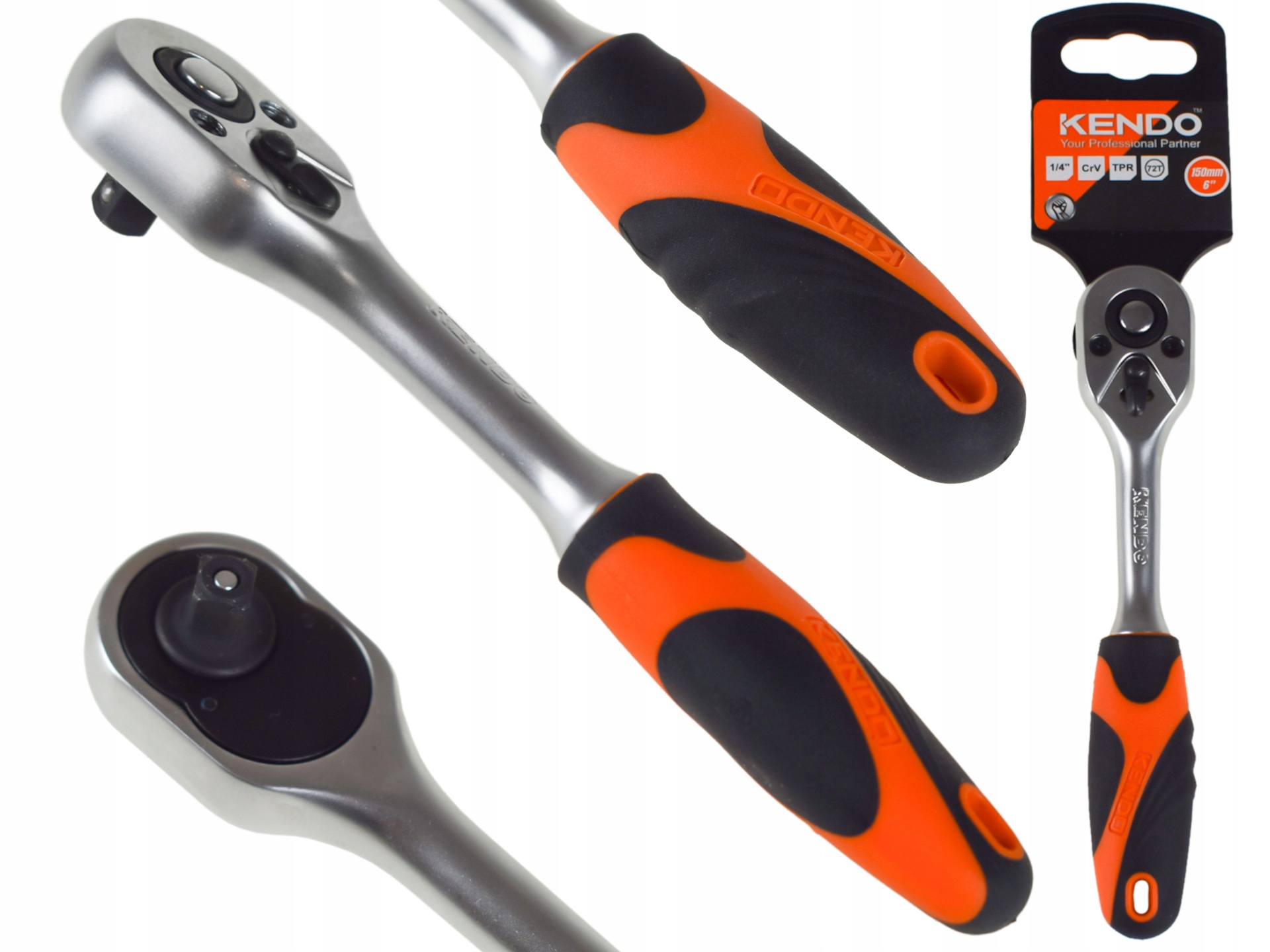 

Grzechotka Prosta Klucz Do Nasadek 1/4'' 72 Zęby
