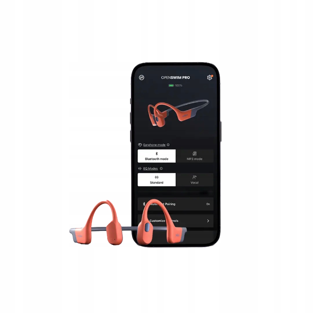Shokz OpenSwim Pro bezprzewodowe słuchawki z przewodnictwem kostnym MP3 BT Zasięg 10 m