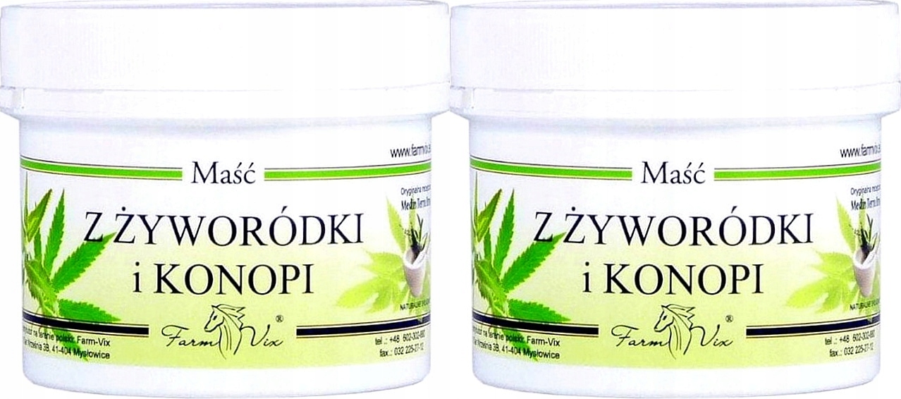 

Maść z Żyworódki i Konopii zestaw 2 x 150ml