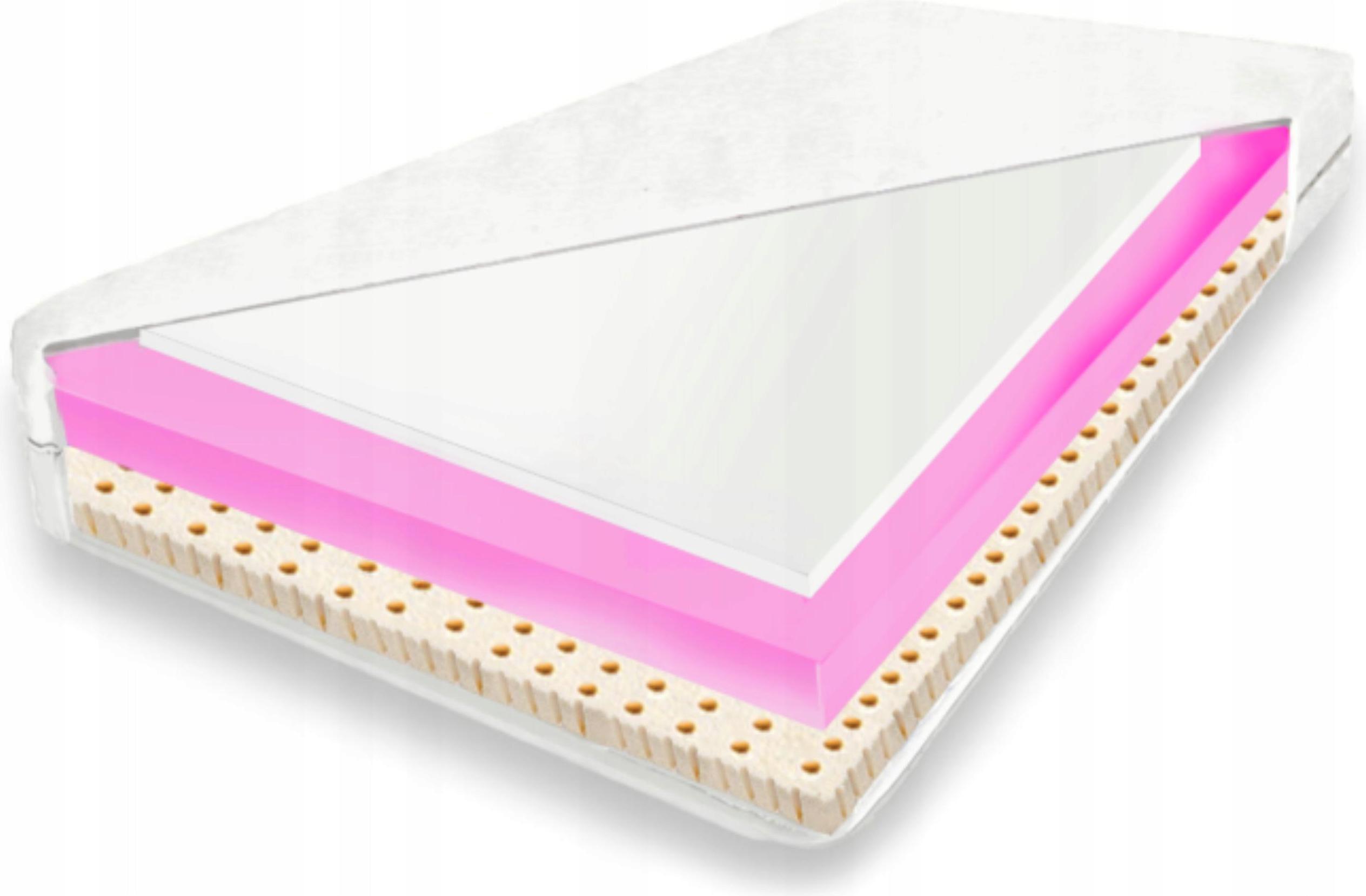 Materac 120x190 hr visco lateks elastyczny 13cm pl z pianki lato/zima H2