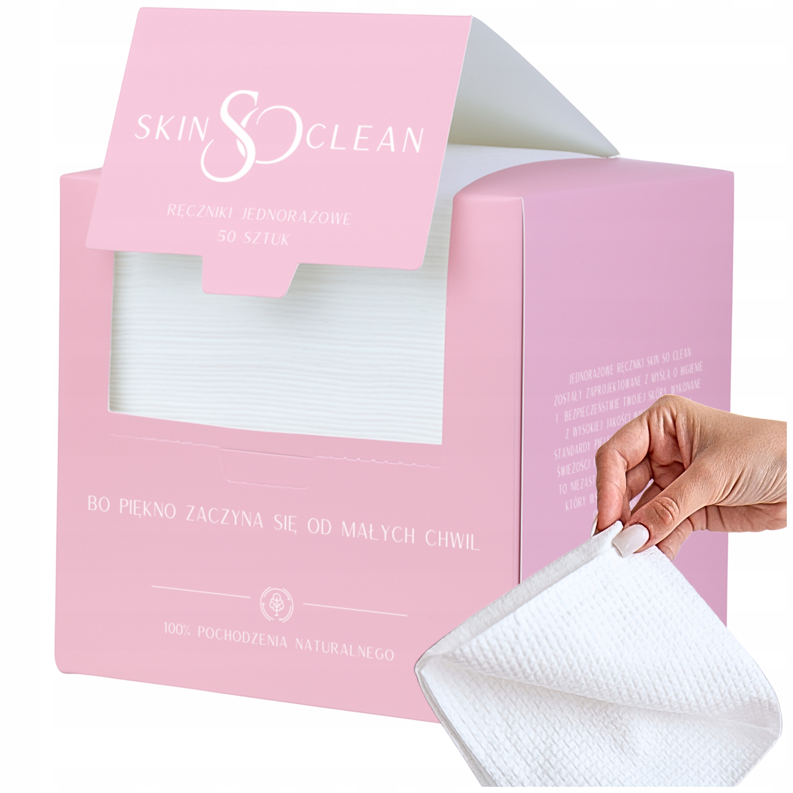 na jedno použití kosmetické ubrousky Skin So Clean XL 50 Ks 30x25 cm