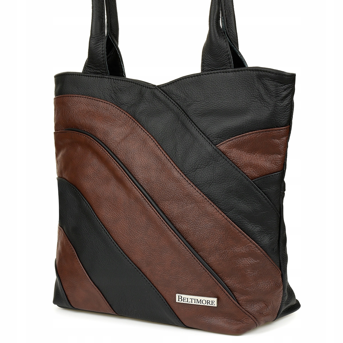 Kožená kabelka Dámská taška přes rameno velká klasická elegantní Beltimore