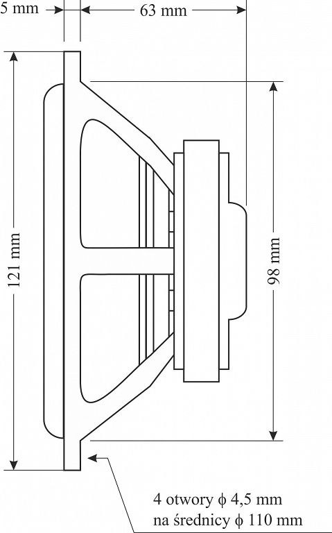 Głośnik średniotonowy STX M.12.140.8.MC Stan opakowania oryginalne