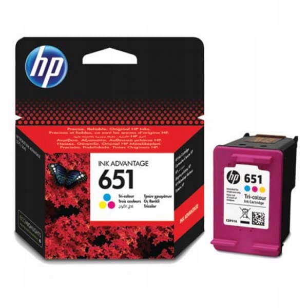 Tusz Hp 651 Color C2P11AE 300 stron Oryginał