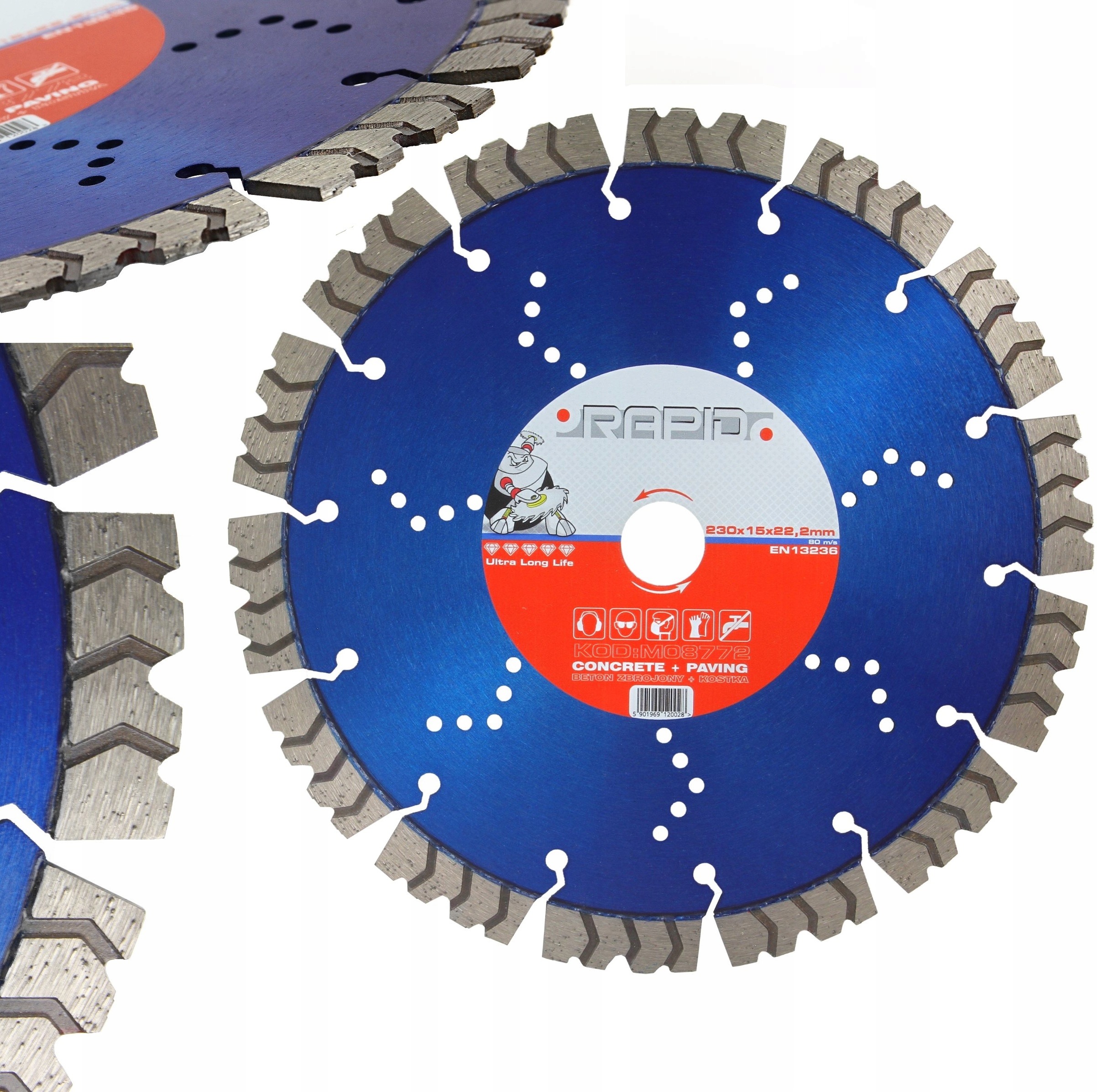 

Tarcza Diamentowa 230 mm Do Betonu Kostki Segment