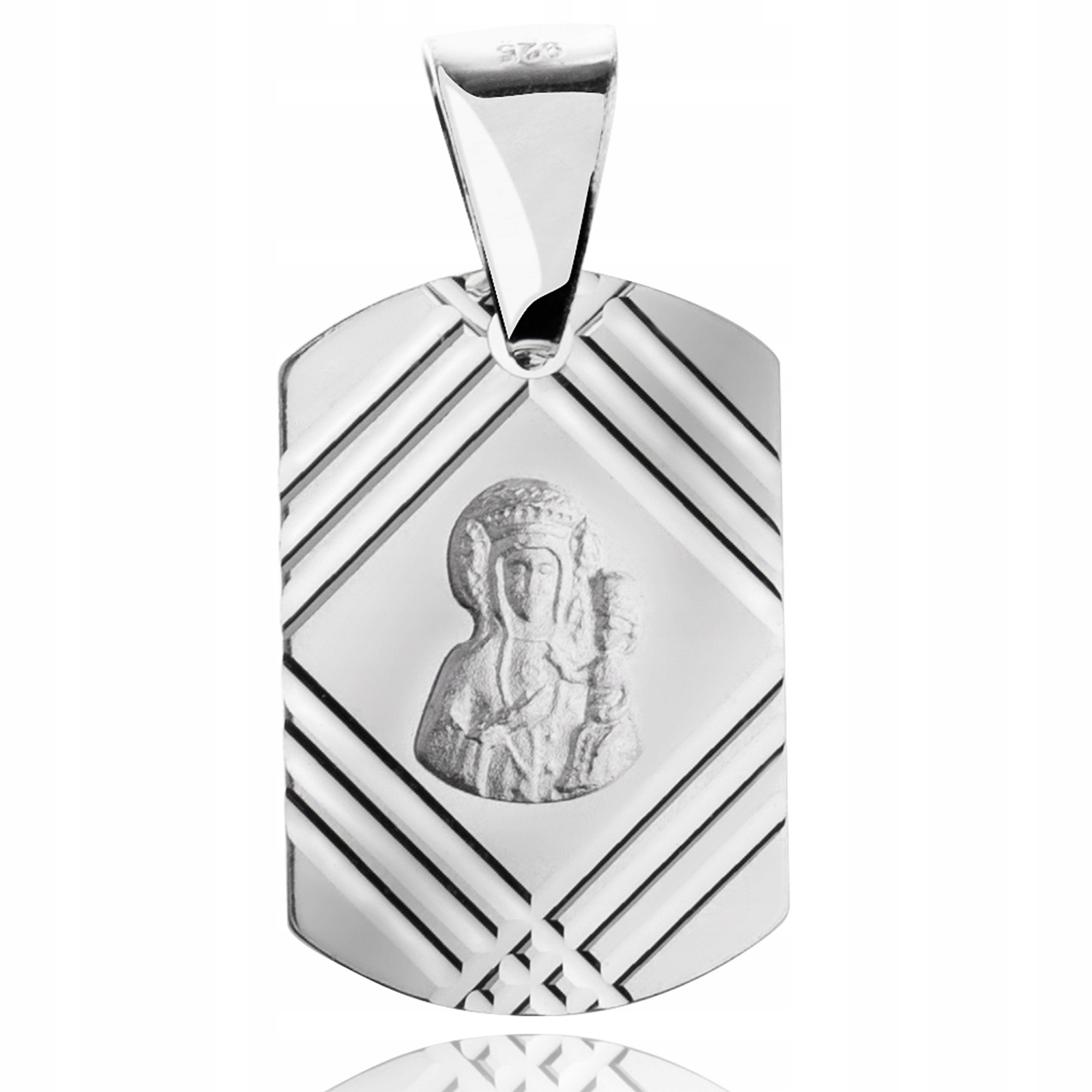 MEDALIK SREBRNY WISIOREK MADONNA Z DZIECIĄTKIEM